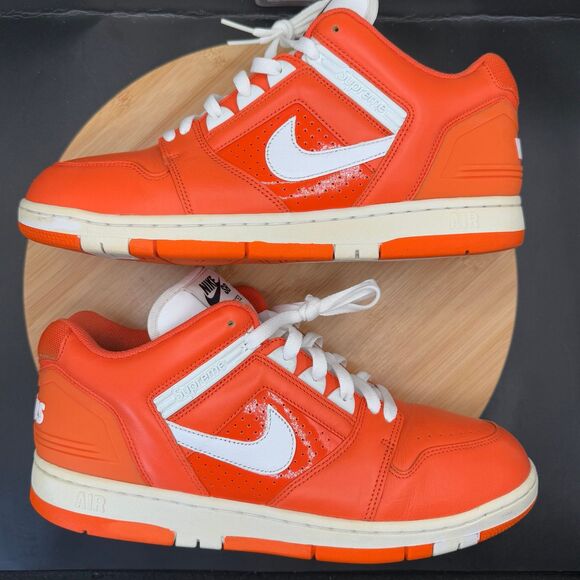 Nike SB Air Force 2 Low Supreme Orange Men’s Sz 11.5 main image 9